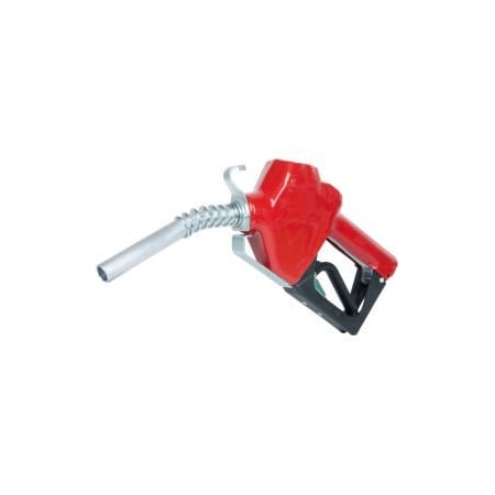 Fill-Rite Fill-Rite N075UAU10, 3/4" Auto Nozzle w/Hook, Unleaded Gasoline, Red, 2.5-14.5 GPM, End of Delivery Hose N075UAU10